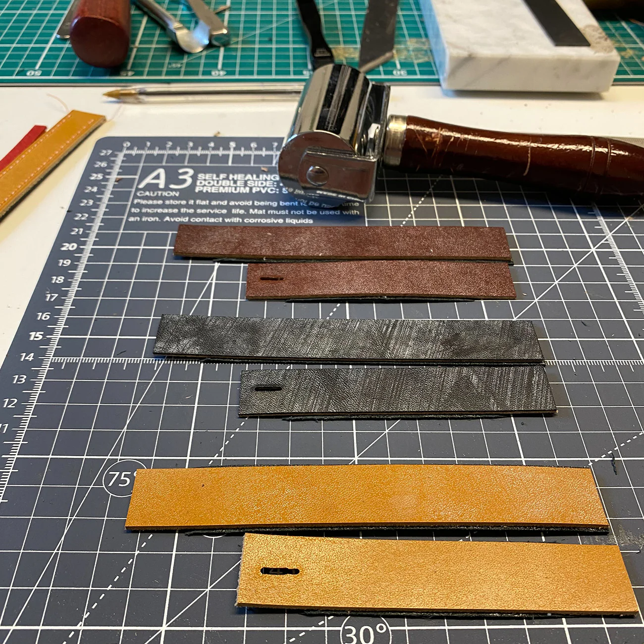 Handmade leather watch strap: Australian Nut - Image 4